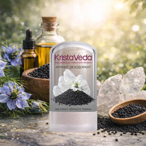 АЛУНИТ ДЕЗОДОРАНТ  Чёрный тмин KRISTAVEDA
